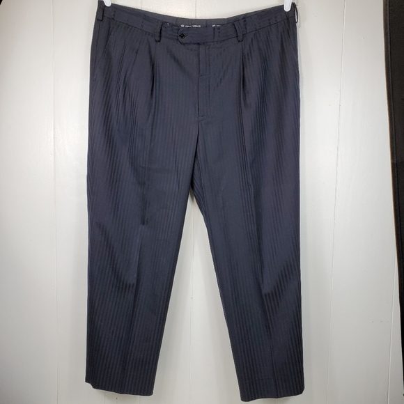 Versace subtle striped men's trouser pants size 44 ( see measurements) - Picture 2 of 11